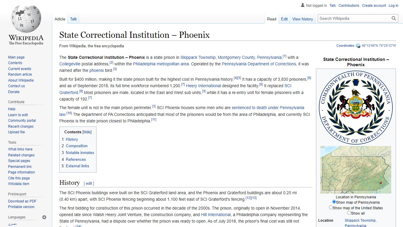 State Correctional Institution – Phoenix - Wikipedia